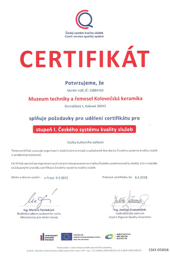 Certifikát